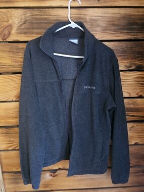 Columbia Charcoal Gray Full-Zip Fleece Jacket